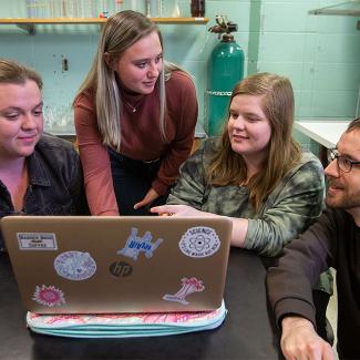 Pictured left to right are RevaLu Ronnfeldt, Frances Tempesta, Hannah Frank and Michael Schneider.